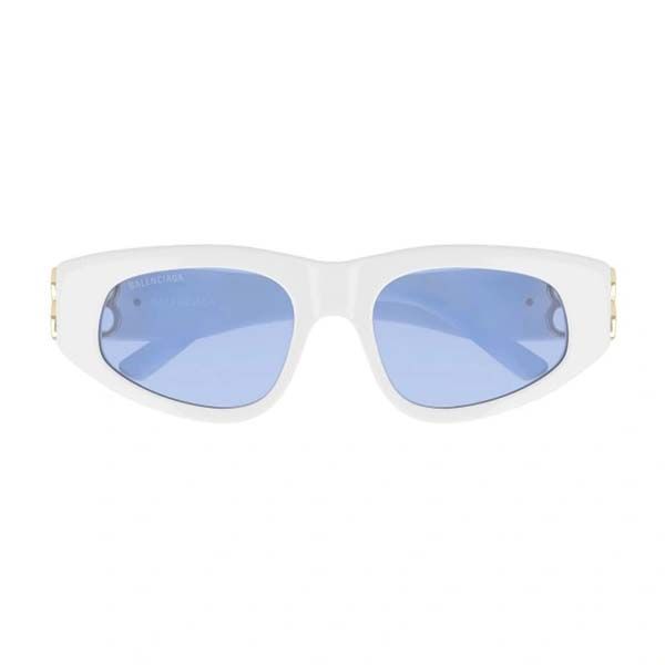 Kính Mát Balenciaga BB0095S 004 Sunglasses Màu Trắng