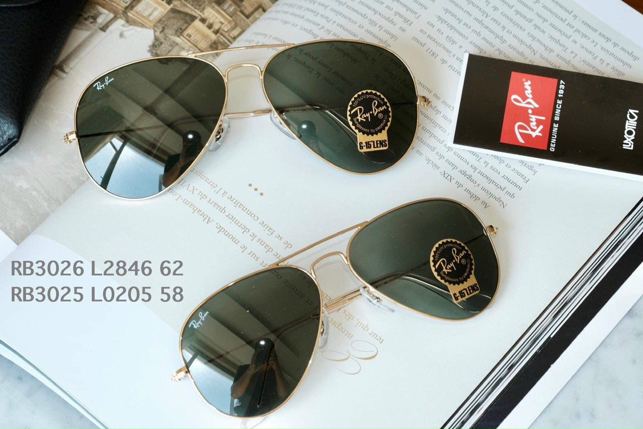 Kính Mát Rayban RB3026 L2846 62-14 Màu Xanh Green