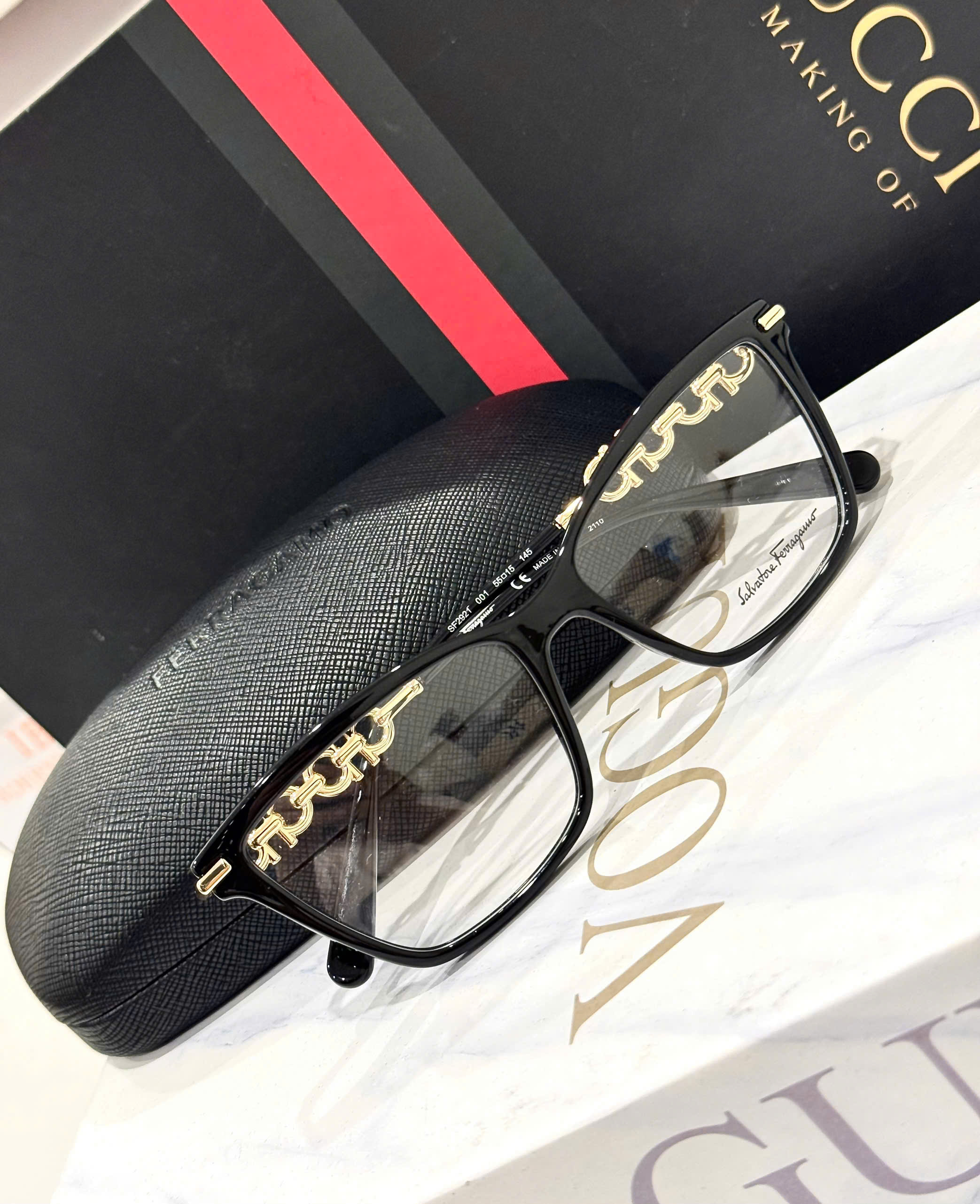 Gọng Kính Cận Salvatore Ferragamo – Mẫu Mới Hot Nhất 2025, Thiết Kế Thanh Lịch Made in Italy