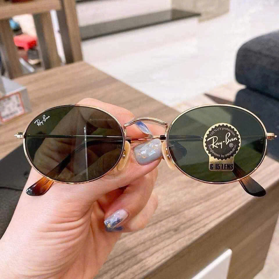 Kính Mắt Ray-Ban ORB3547N Oval Green – Phong Cách Unisex Cá Tính, Chống Tia UV400 Hiệu Quả