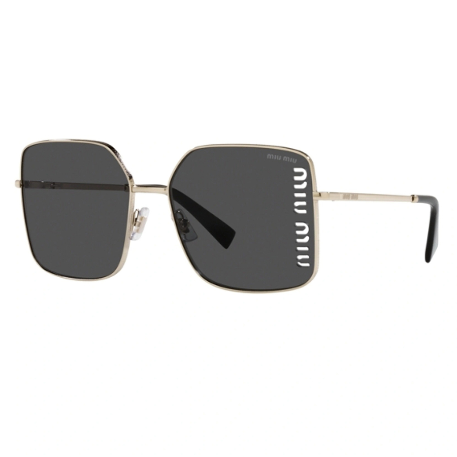 Kính Mát Miu Miu Pale Gold Metal Sunglasses MU 51YS ZVN5S0 Màu Đen Xám