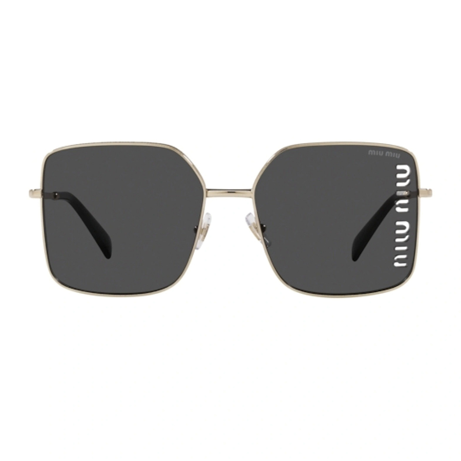 Kính Mát Miu Miu Pale Gold Metal Sunglasses MU 51YS ZVN5S0 Màu Đen Xám