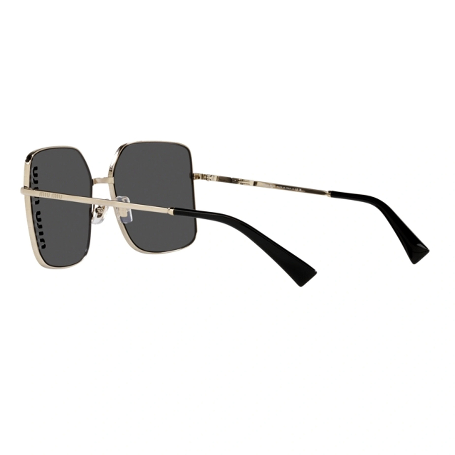 Kính Mát Miu Miu Pale Gold Metal Sunglasses MU 51YS ZVN5S0 Màu Đen Xám