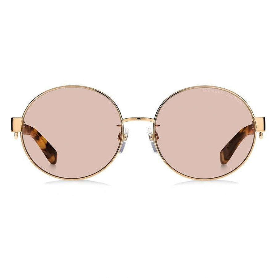 Kính Mát Nữ Marc Jacobs Round Sunglasses In Pink And Tort 497/G/S - 013 U1 ORO Màu Hồng