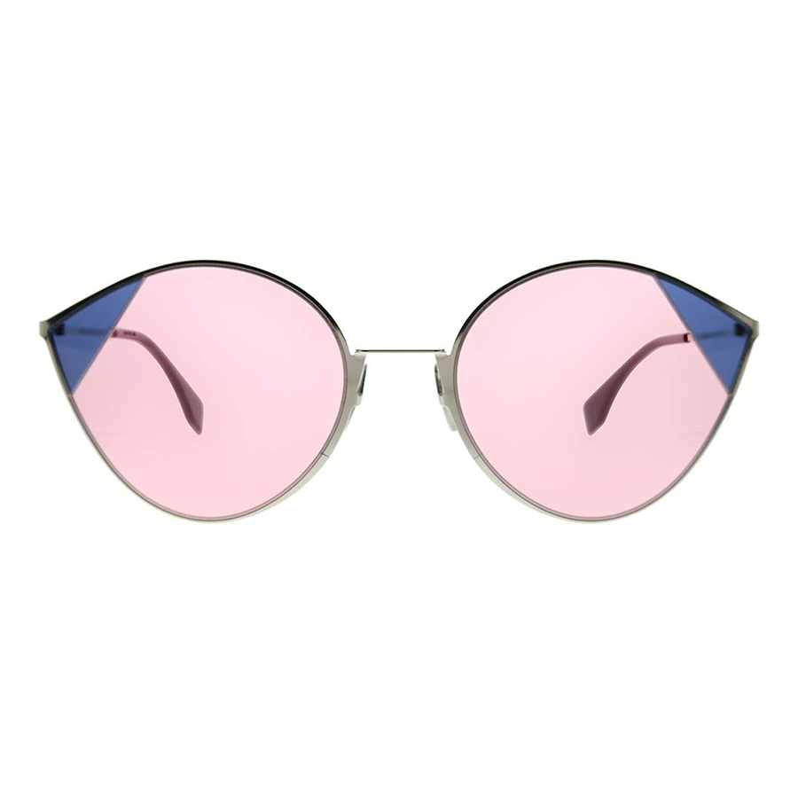 Kính Mát Nữ Fendi Cut Eye Pink Cat Eye Ladies Sunglasses FF 0341/S AVB Màu Hồng