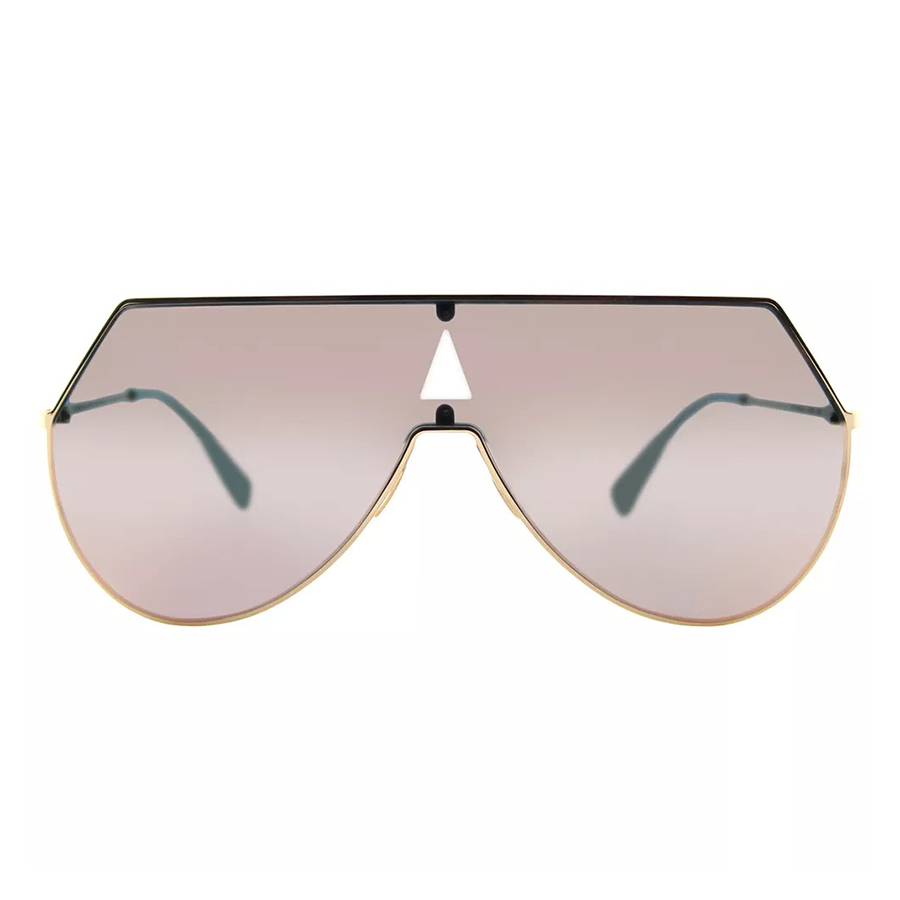 Kính Mát Nữ Fendi Shield Sunglasses Rose Gold Sunglasses FF 0193 000 0J Màu Vàng Hồng