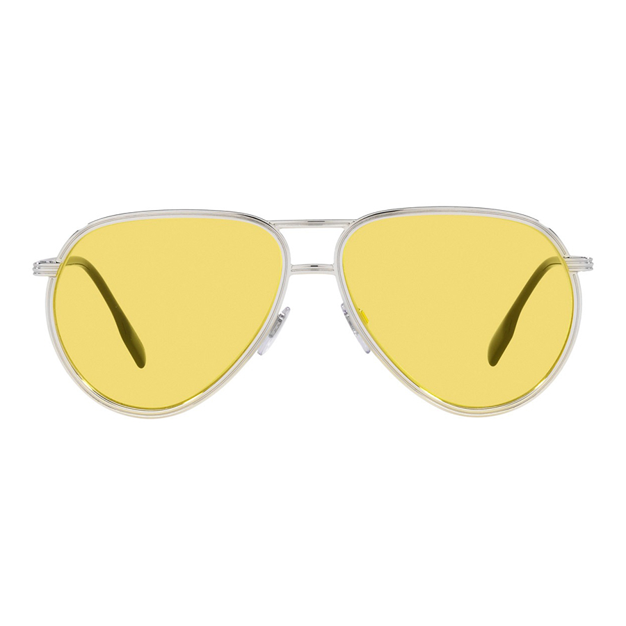 Kính Mát Burberry Scott BE 3135 Silver/Yellow Sunglasses Màu Vàng - Bạc