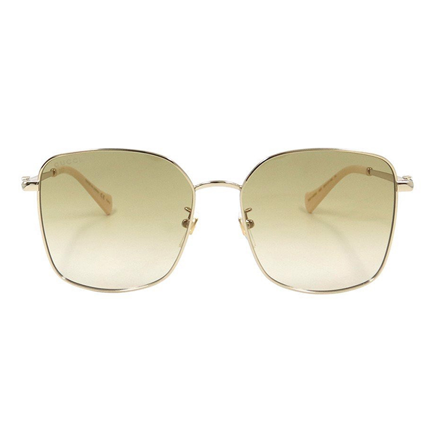 Kính Mát Nữ Gucci GG1146SK 003 Màu Vàng Nâu