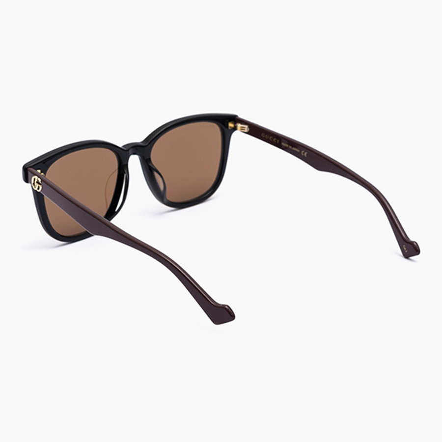 Kính Mát Gucci GG1001SK 002 Squared Shape In Acetate Màu Nâu Đen