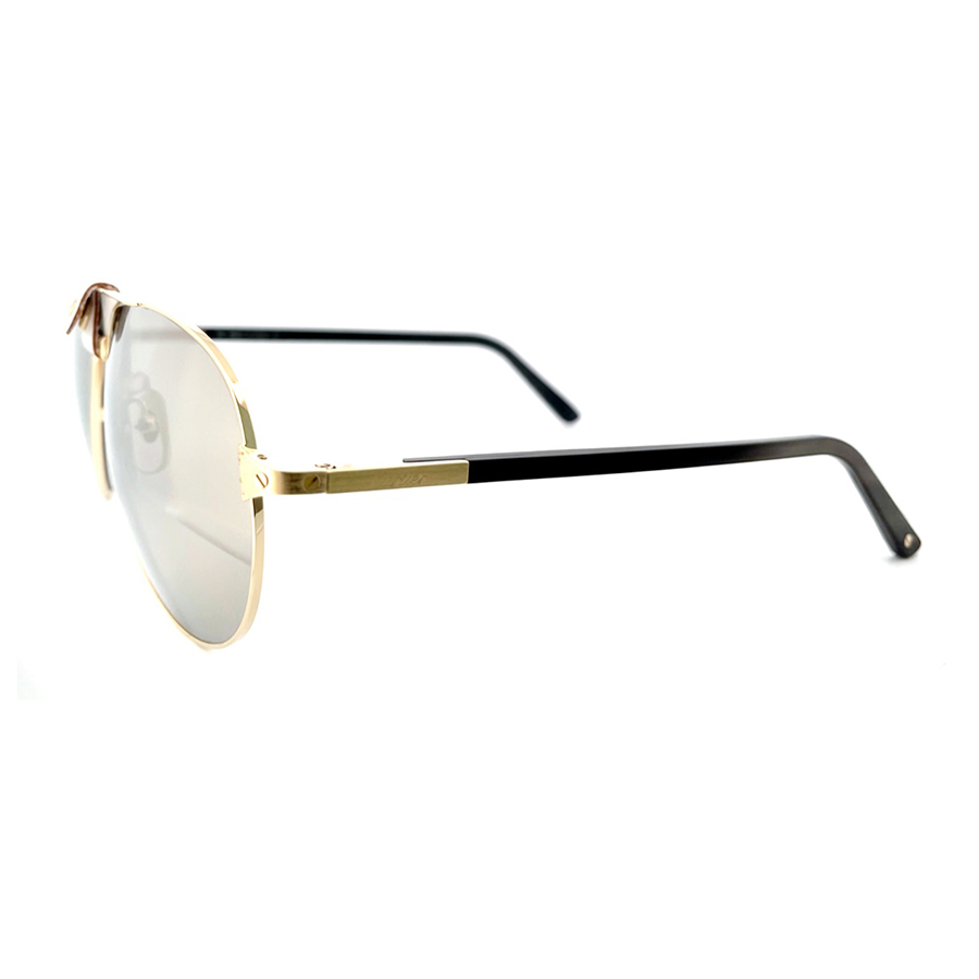 Kính Mát Nam Cartier Polarised Sunglasses CT0096S 003 Màu Vàng