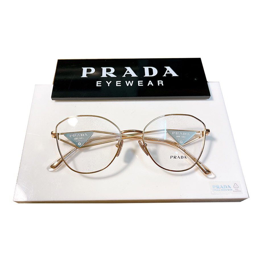 Kính Mắt Cận Prada Eyeglasses PR52ZV 53-18 Màu Vàng Hồng