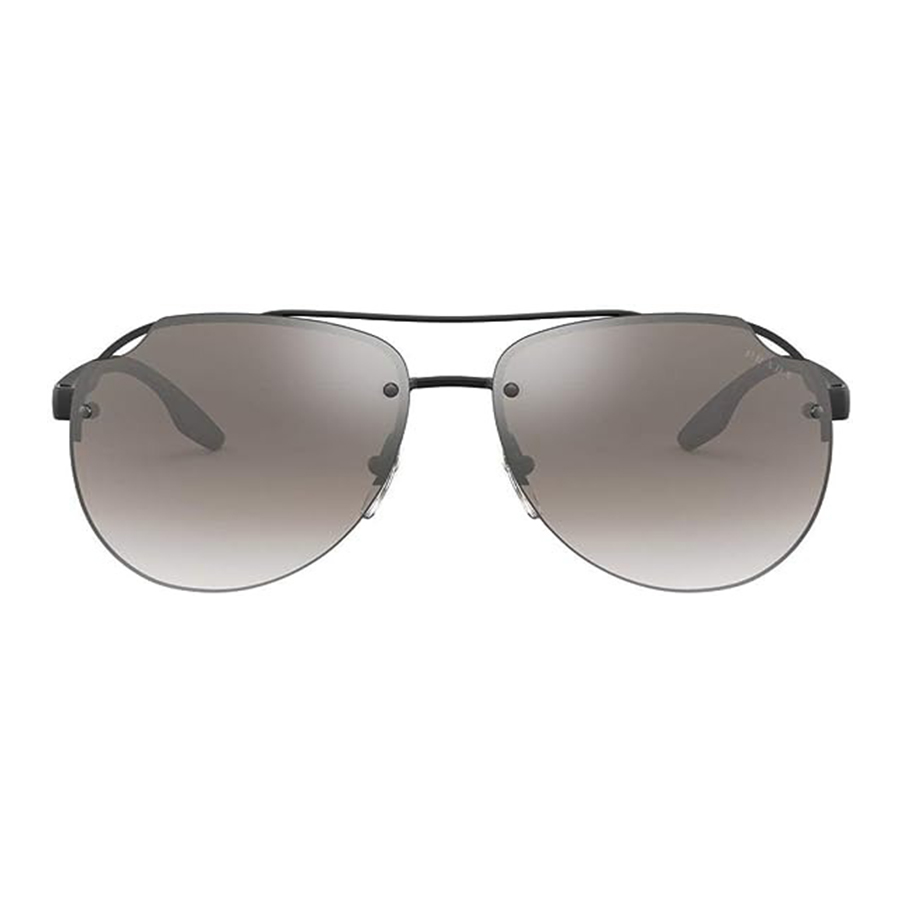 Kính Mát Nam Prada Men Linea Rossa 61mm Matte Black Sunglasses PS-52VS-1BO5O0 Màu Xám Tráng Gương