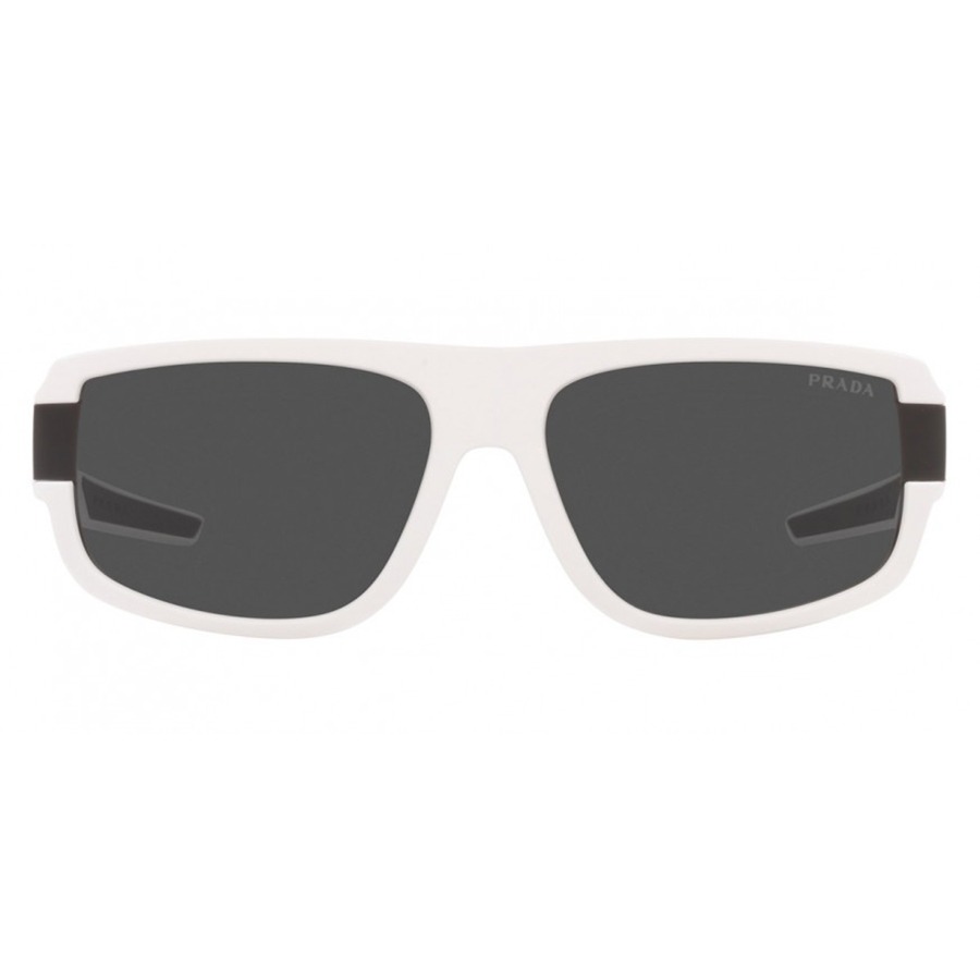 Kính Mát Nam Prada Men Linea Rossa 66mm White Rubber Sunglasses PS03WSF-TWK06F-66 Màu Xám Trắng