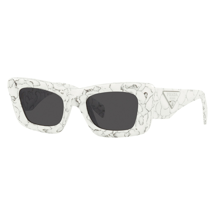 Kính Mát Nữ Prada Dark Grey Cat Eye Ladies Sunglasses PR 13ZS 17D5S0 50 Màu Xám Trắng