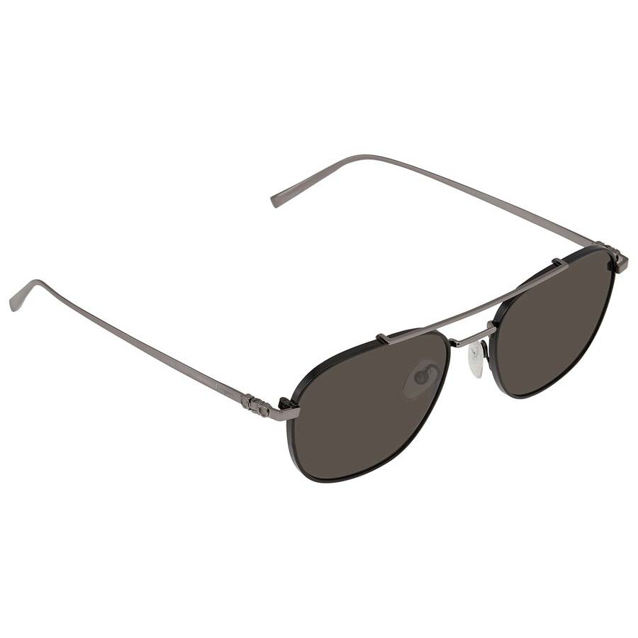 Kính Mát Nam Salvatore Ferragamo Pilot Men's Sunglasses SF200S 035 54 Màu Xám