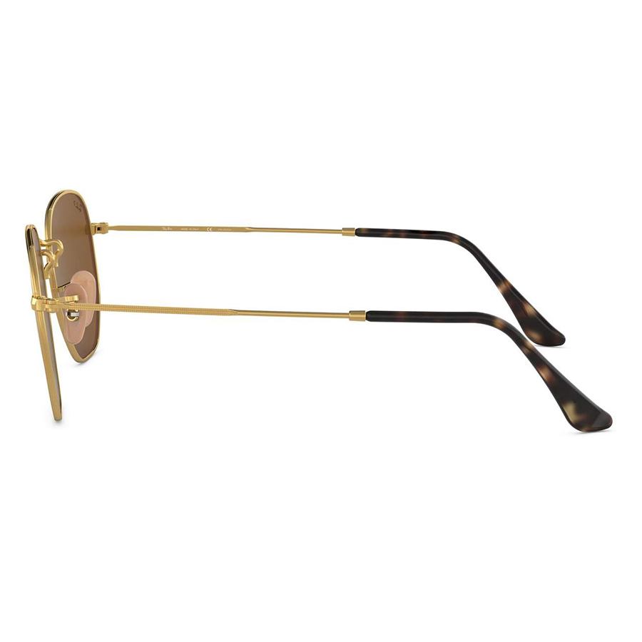 Kính Mát Ray-Ban Hexagonal Sunglasses RB3548N 001/57 51 Màu Nâu Vàng