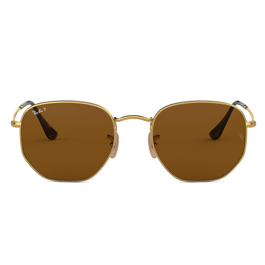 Kính Mát Ray-Ban Hexagonal Sunglasses RB3548N 001/57 51 Màu Nâu Vàng