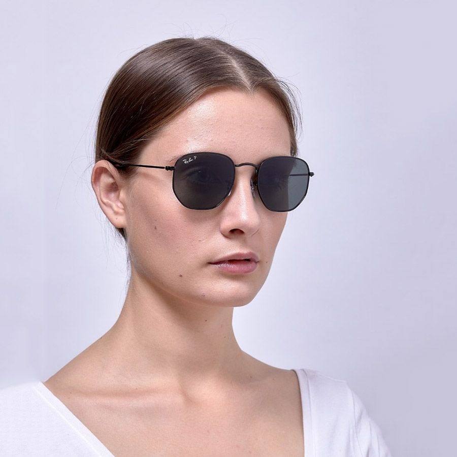 Kính Mát Unisex RayBan Hexagonal RB3548N 002/58 54 Màu Xanh Đen