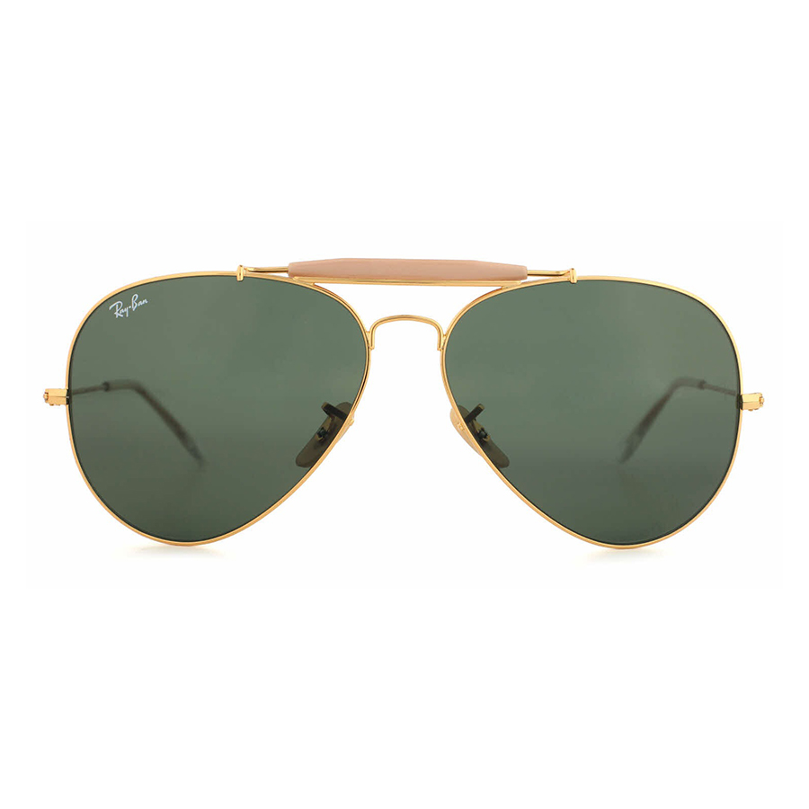 Kính Mát Rayban Outdoorsman II Green Classic G-15 Aviator RB3029 L2112 Màu Xanh Vàng