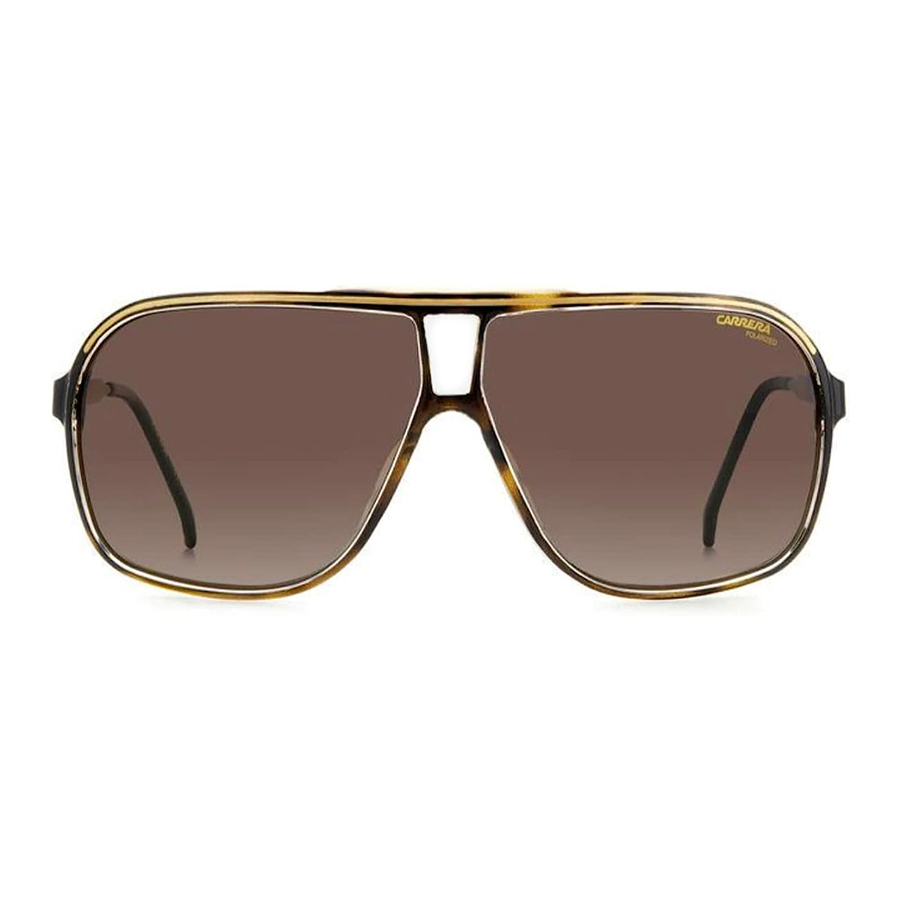 Kính Mát Nam Carrera Gradient Brown Square Men's Sunglasses GRAND PRIX 3 086/LA 64 Màu Nâu