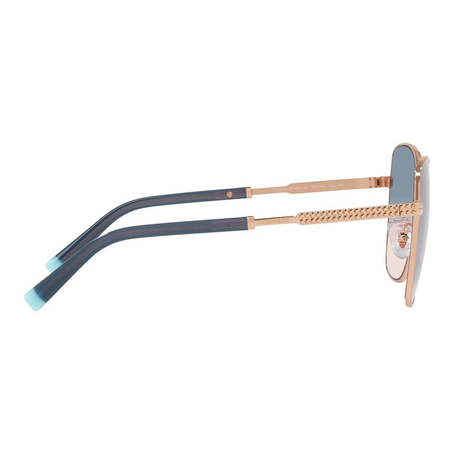 Kính Mát Nữ Tiffany & Co.Light Brown Gradient Blue Square Ladies Sunglasses TF3084 610516 59 Màu Xanh-Nâu