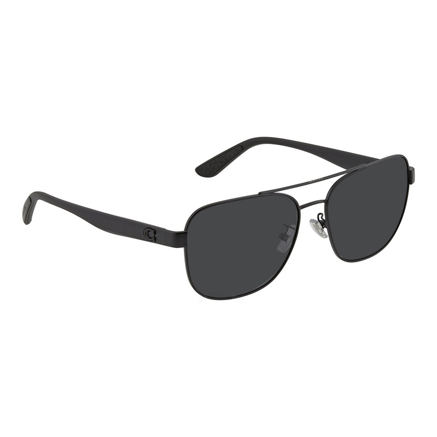 Kính Mát Nam Coach Dark Grey Pilot Men's Sunglasses HC7122 938081-58 Màu Xám Đen