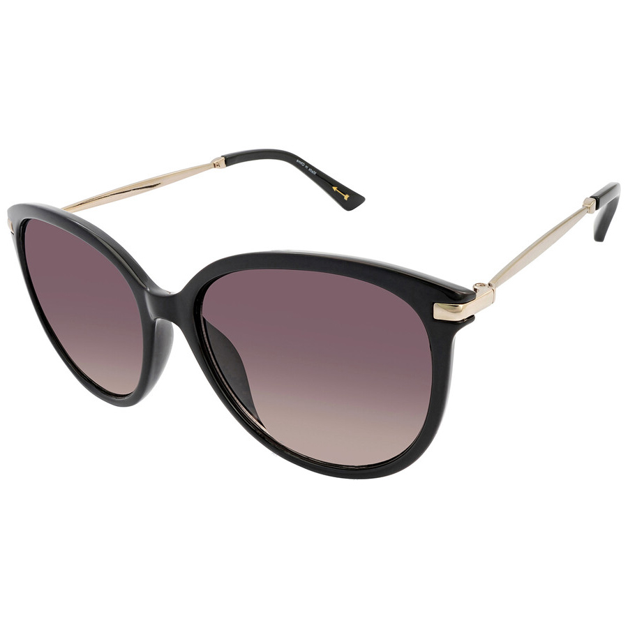 Kính Mát Nữ Skechers Gradient Smoke Cat Eye Ladies Sunglasses SE6032 01B 57 Màu Đen Vàng