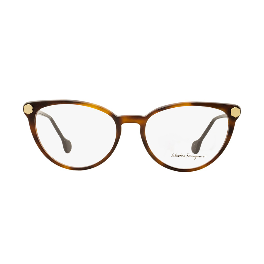 Kính Mắt Cận Salvatore Ferragamo Cat Eye Eyeglasses SF SF2837 214 Màu Nâu