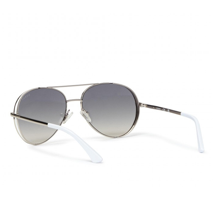 Kính Mát Nữ Guess Aviator Sunglasses GU7607 Màu Bạc