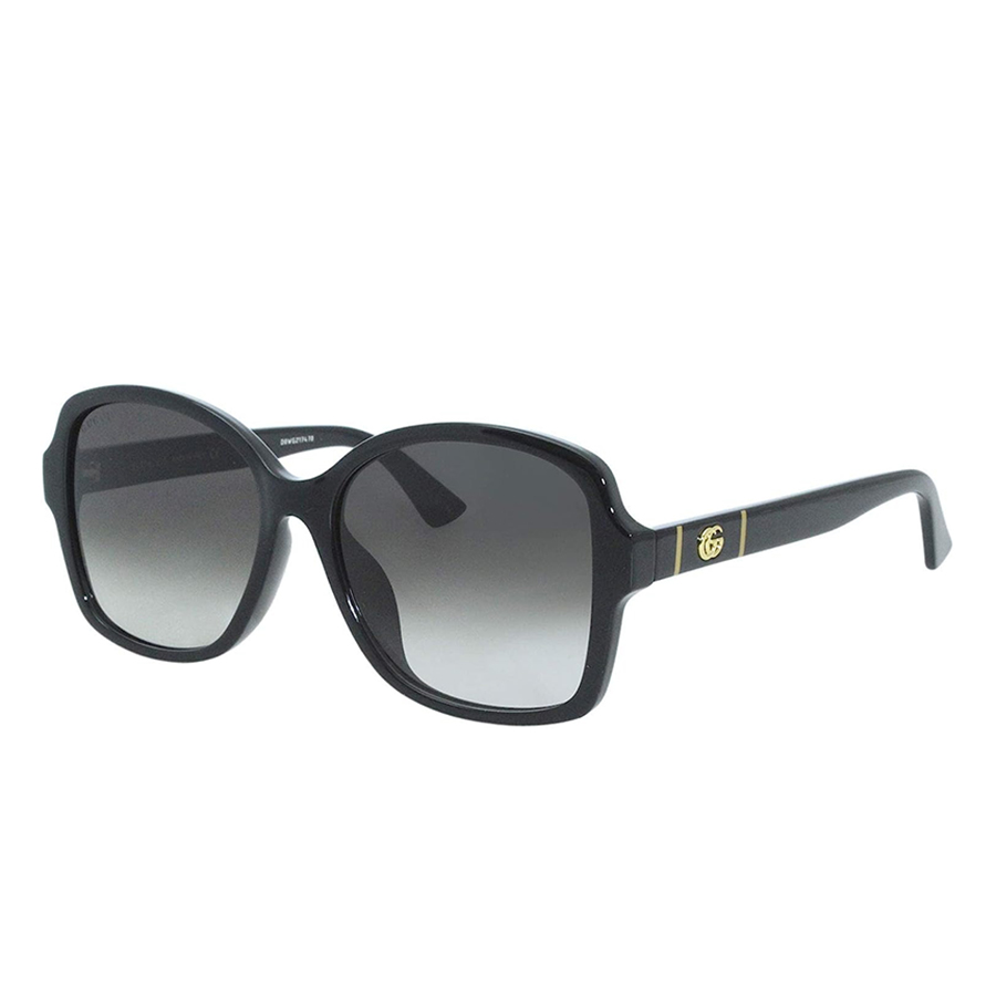 Kính Mát Nữ Gucci Black Grey Gradient Sunglasses GG0765SA 001 Màu Xám Đen