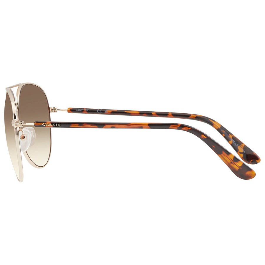 Kính Mát Calvin Klein Brown Gradient Pilot Unisex Sunglasses CK19314S 717 60 Màu Nâu