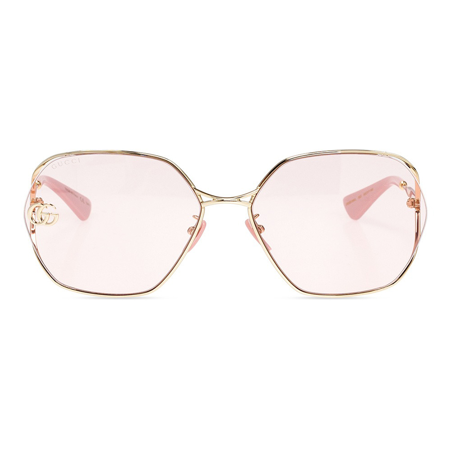 Kính Mát Nữ Gucci Pink Sunglasses With Logo GG0818SA 003 Màu Hồng