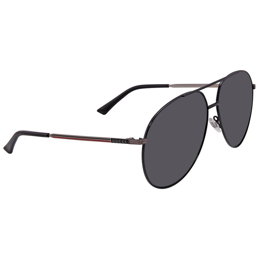 Kính Mát Nam Gucci Grey Pilot Men's Sunglasses GG0832S 001 64 Màu Xám