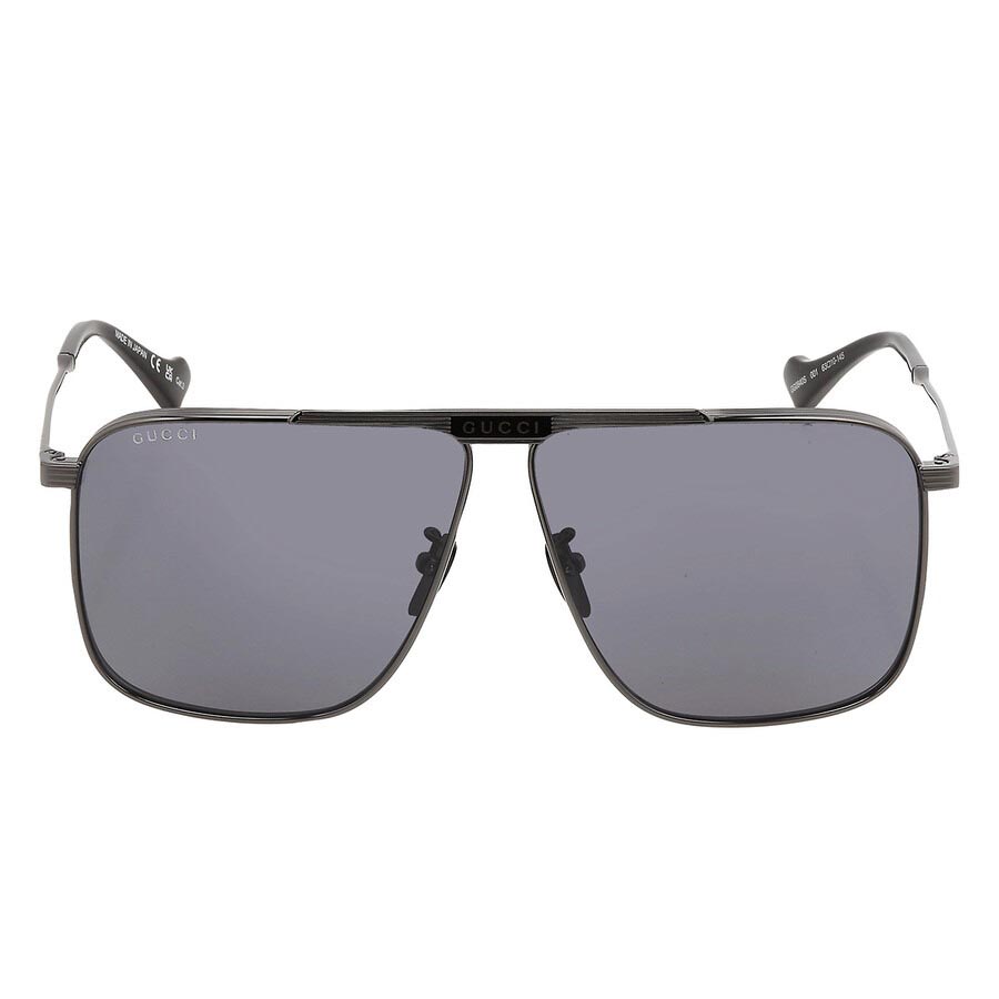 Kính Mát Nam Gucci Grey Pilot Men's Sunglasses GG0840S-001 63 Màu Xám