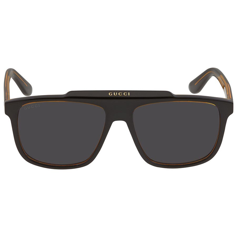 Kính Mát Nam Gucci Grey Square Men's Sunglasses GG1039S 001 58 Màu Xám Đen