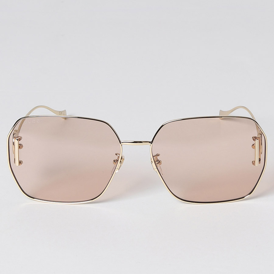 Kính Mát Nữ Gucci Ladies Sunglasses GG1207SA 001 64 Màu Vàng Nâu