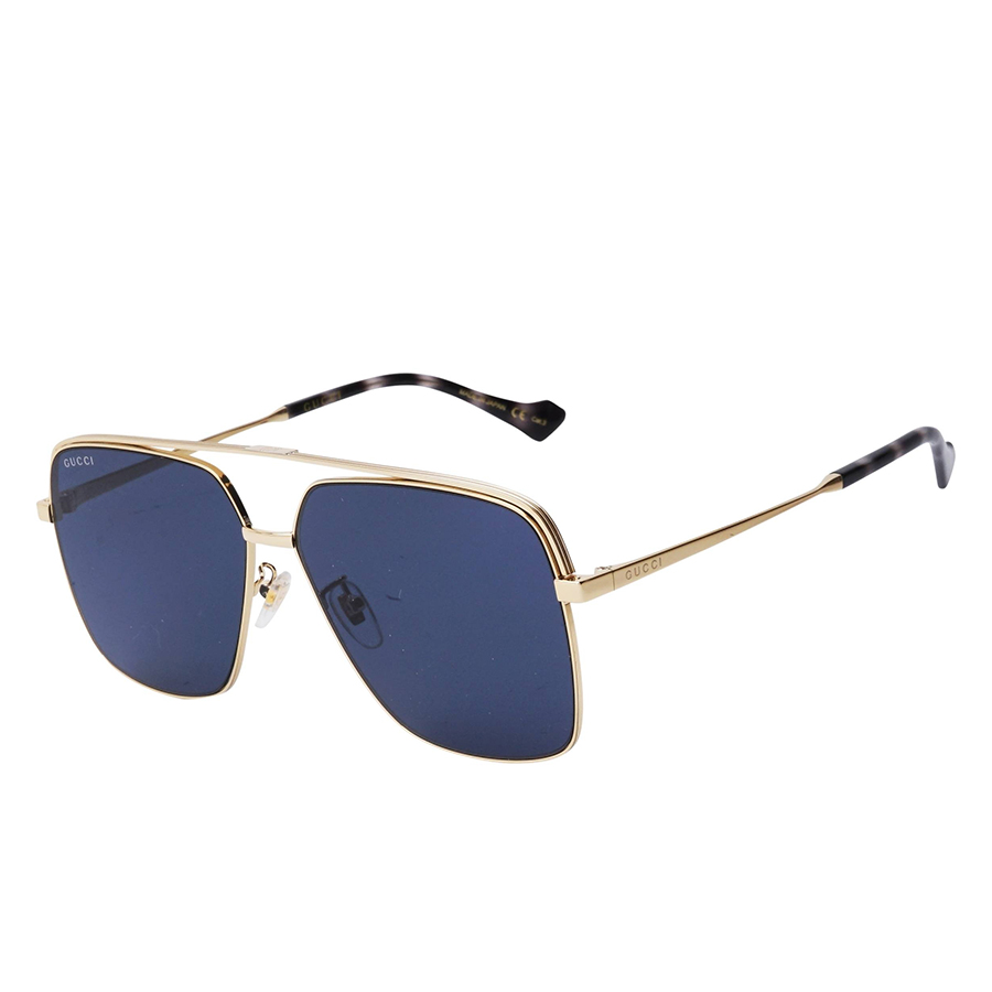 Kính Mát Gucci Sunglass GG1099SA 002 Màu Xanh Lam