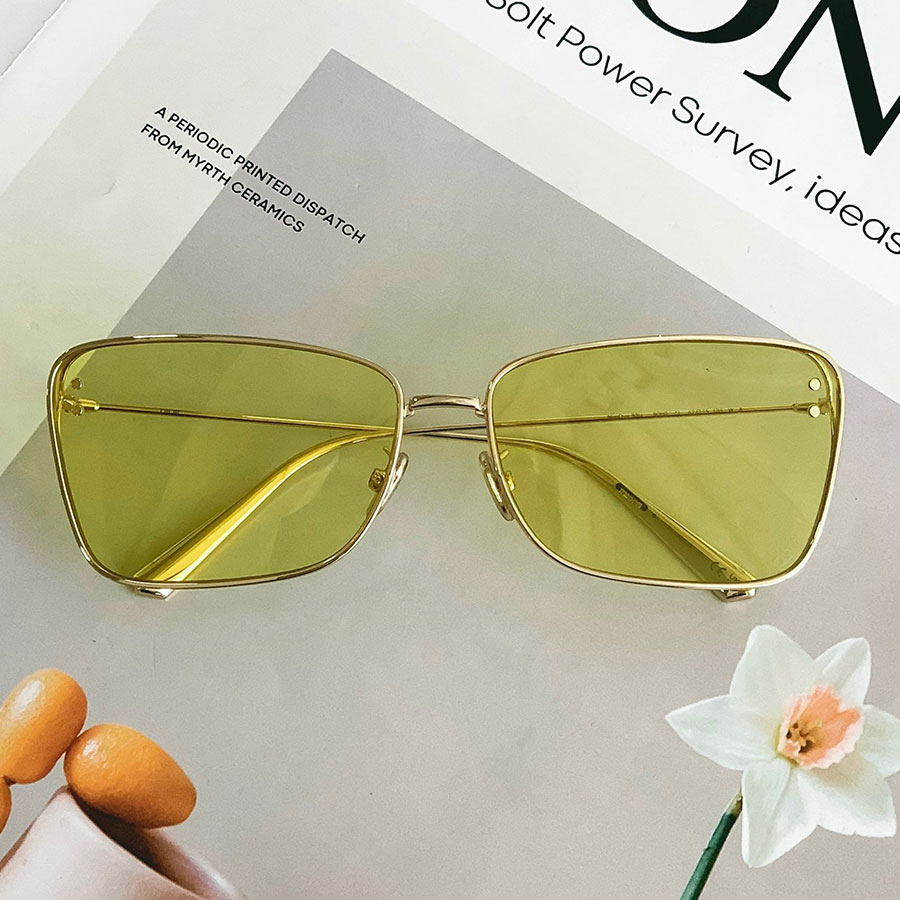 Kính Mát Nữ Dior MissDior B3U B0B0 Sunglasses Màu Vàng Xanh