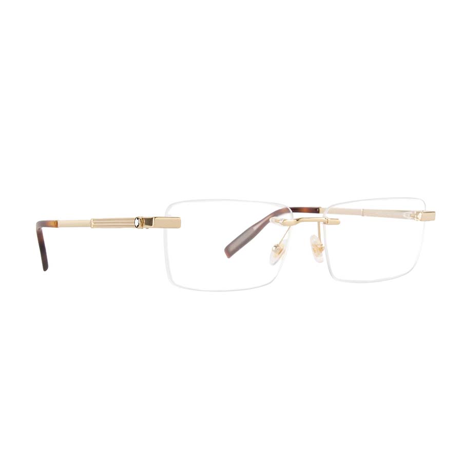 Kính Mắt Cận Montblanc MB0030O 002 Eyeglasses Màu Vàng