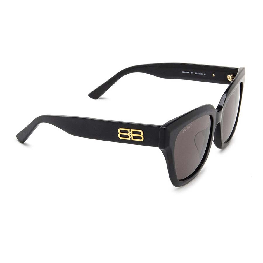 Kính Mát Balenciaga BB0237SA 001 Sunglasses Màu Đen