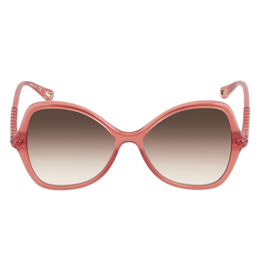 Kính Mát Chloé Butterfly Ladies Sunglasses CH0001S 003 56 Màu Nâu/Hồng