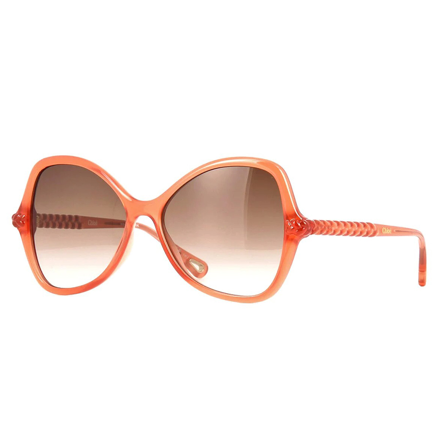 Kính Mát Chloé Butterfly Ladies Sunglasses CH0001S 003 56 Màu Nâu/Hồng