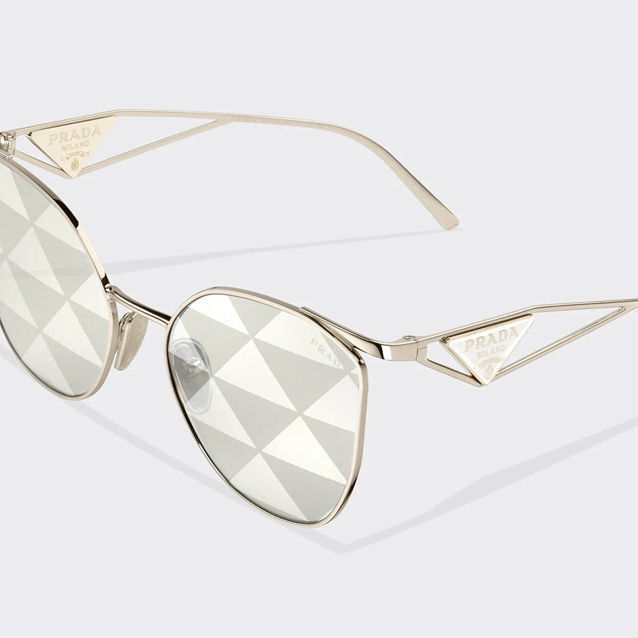 Kính Mát Prada Symbole Sunglasses SPR50Z_SZVN_FE04T_C_059 Màu Xám Vàng