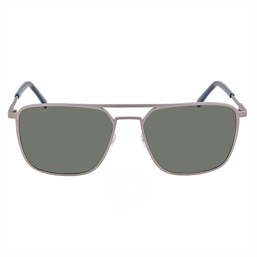 Kính Mát Unisex Lacoste Green Square Sunglasses L194S 035 57 Màu Xanh Xám