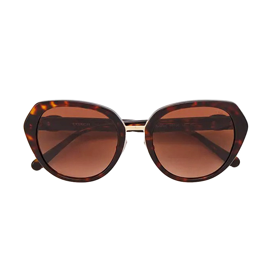 Kính Mát Coach Women Dark Tortoise Sunglasses HC8331-512013 55 Màu Nâu