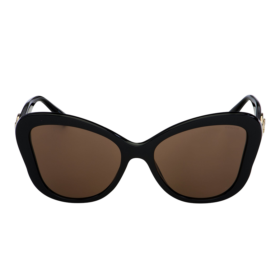 Kính Mát Coach Women Butterfly Sunglasses HC8294-500273 57mm Màu Nâu