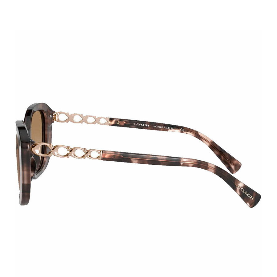 Kính Mát Coach Women Pink Tortoise Sunglasses HC8286F-559013 58 Màu Nâu