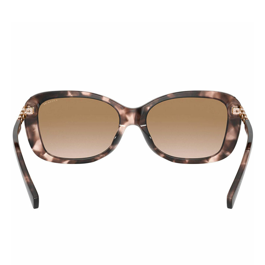 Kính Mát Coach Women Pink Tortoise Sunglasses HC8286F-559013 58 Màu Nâu