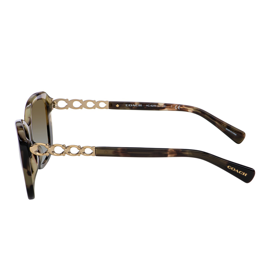Kính Mát Coach Women Green Tortoise Sunglasses HC8286-55927Z-57 Màu Xanh Gradient