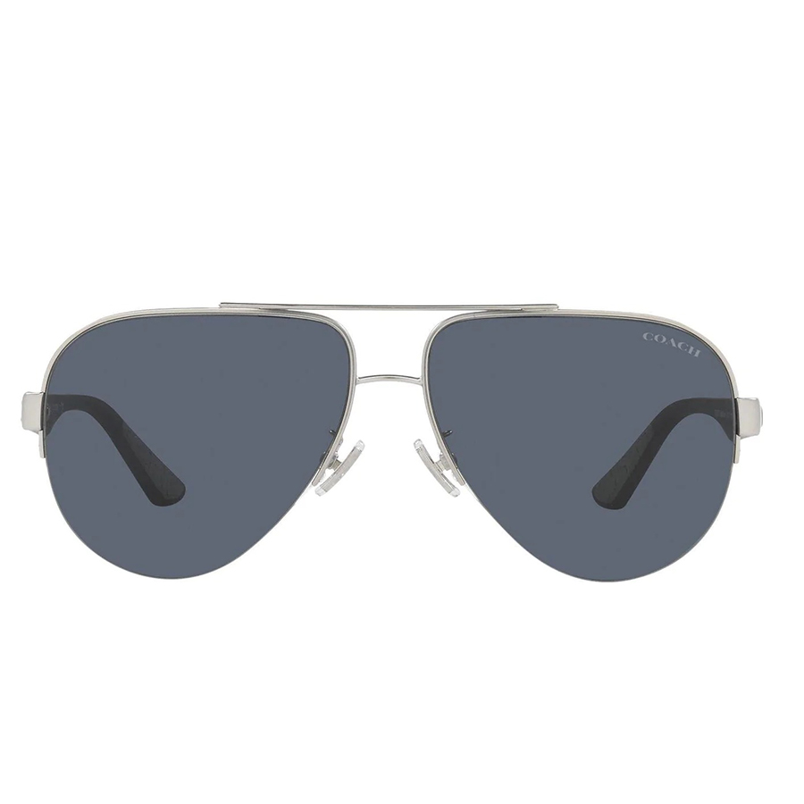 Kính Mát Coach Men Fashion Matte Silver Sunglasses HC7121-938287-58 Màu Xanh